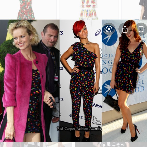 COPY - D&G Polka-dot silk-crepe mini dress 90s look - Picture 5 of 8